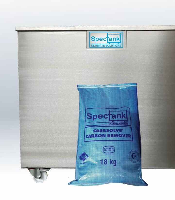 Empaque oficial de Carbsolve® — detergente industrial biodegradable de Spectank®